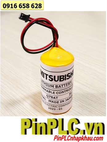 Mitsubishi Q7BAT, Pin nuôi nguồn PLC Mitsubishi Q7BAT lithium 3v C 5000mAh _Xuất xứ NHẬT 